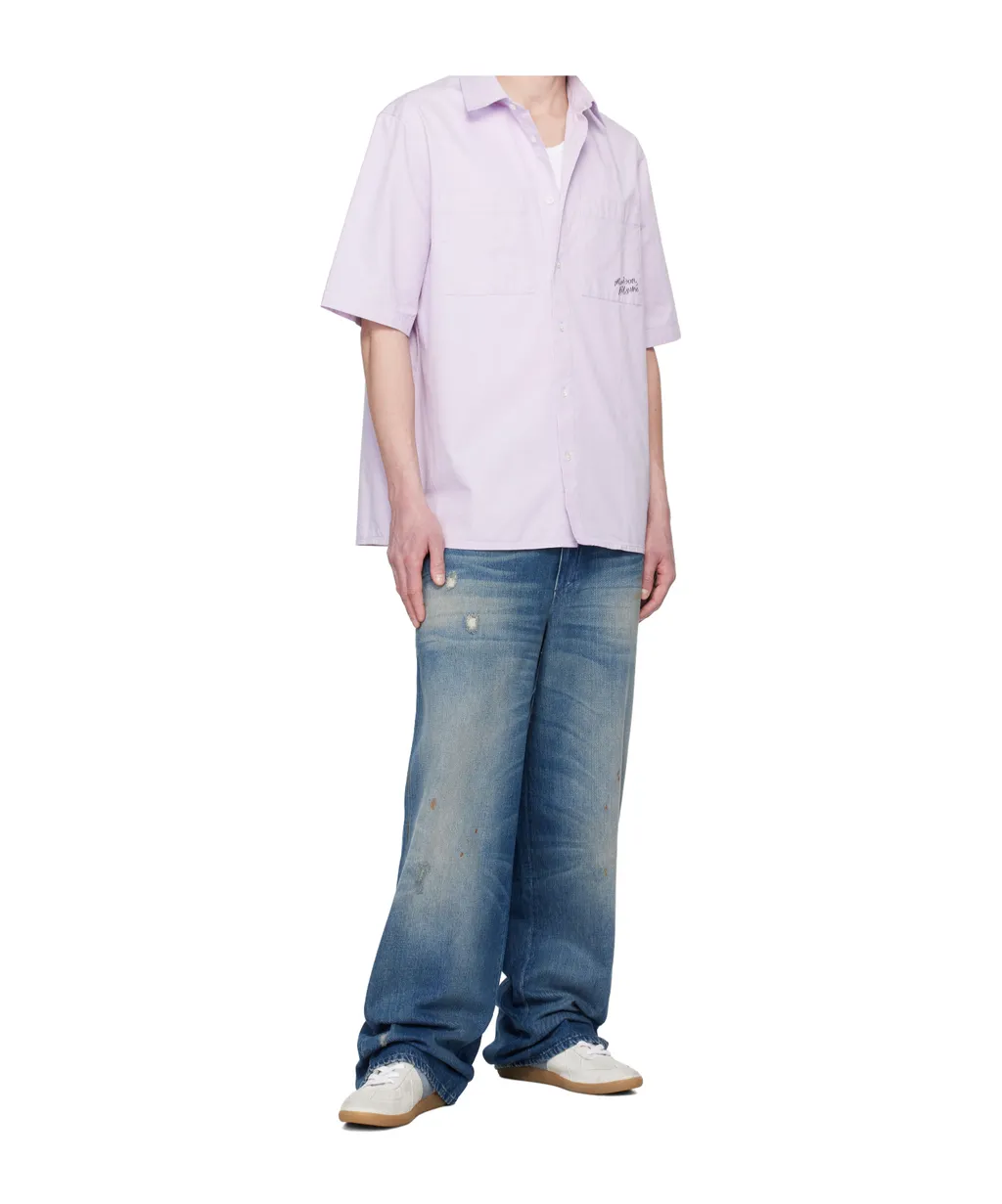 Maison Kitsun Relaxed Short Sleeve Shirt