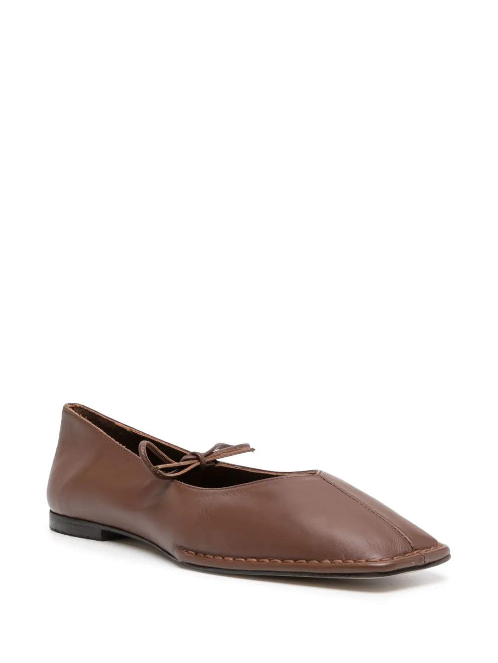 Square-Toe Flat Shoes