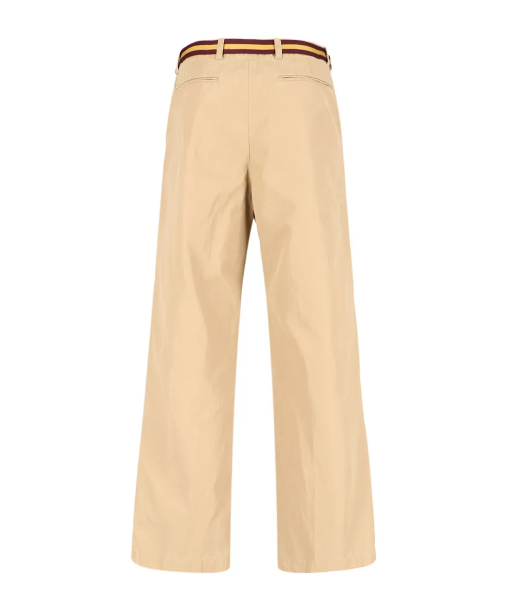 Dries Van Noten Belted Straight-Leg Trousers