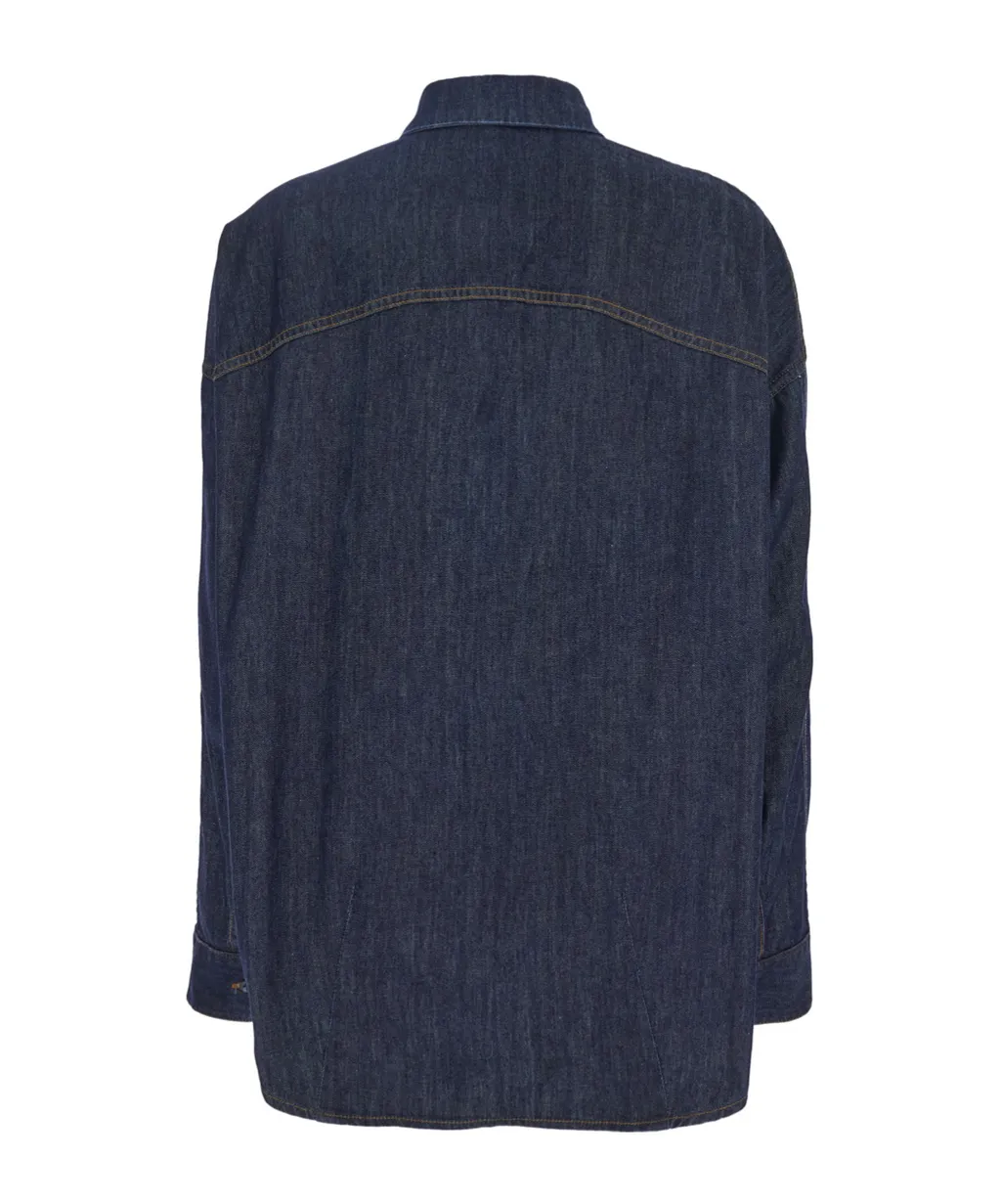 Dries Van Noten Casio Button-Up Denim Shirt