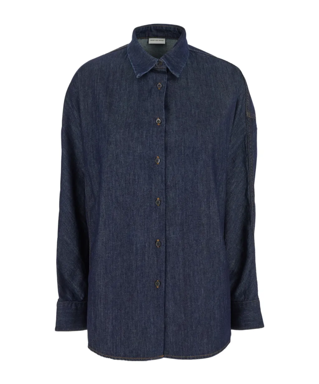 Dries Van Noten Casio Button-Up Denim Shirt