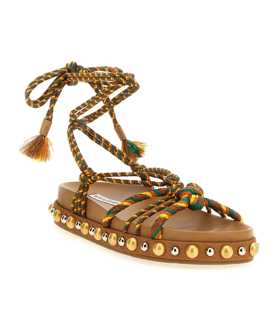 Leather Flat Sandals