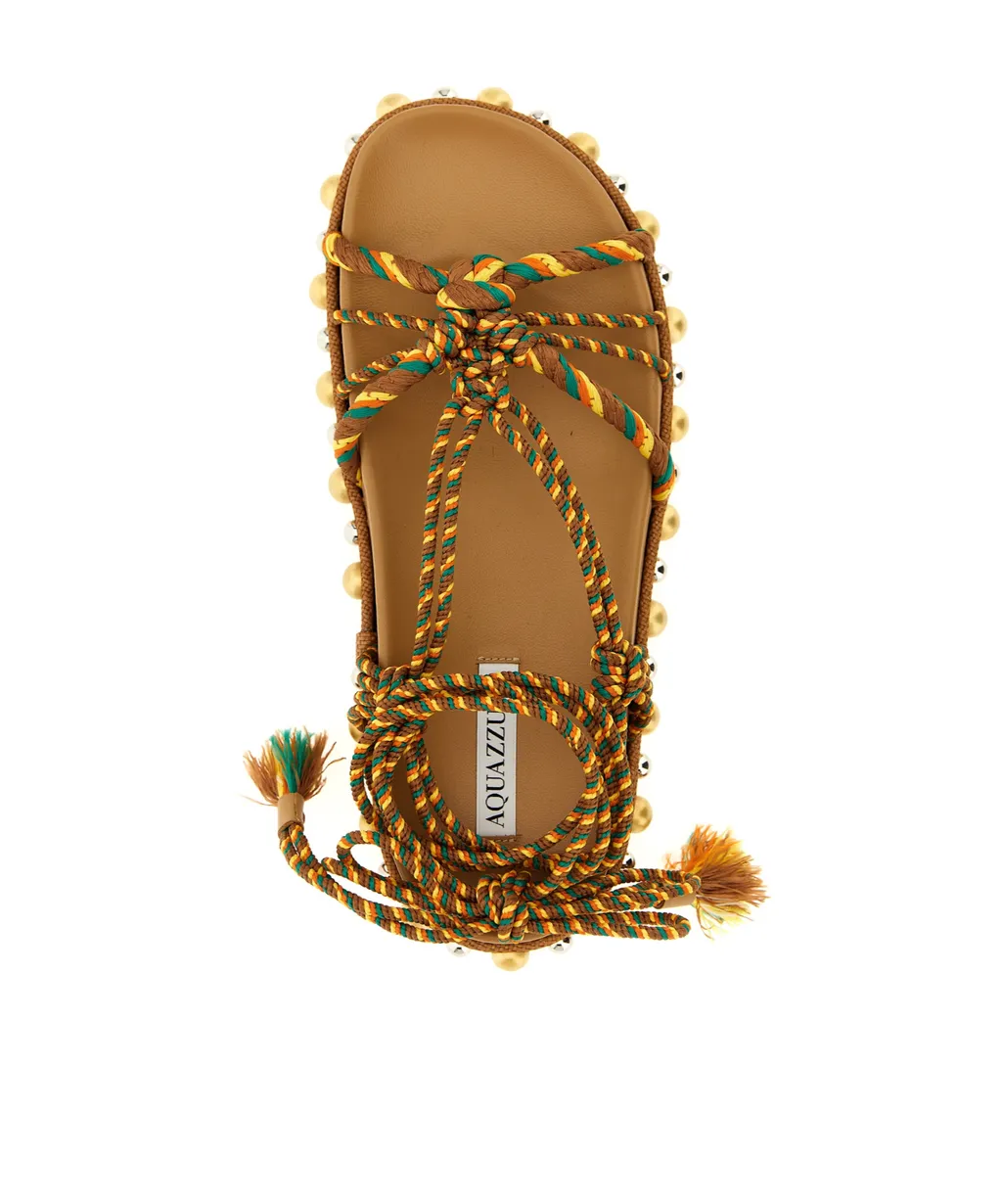 Leather Flat Sandals