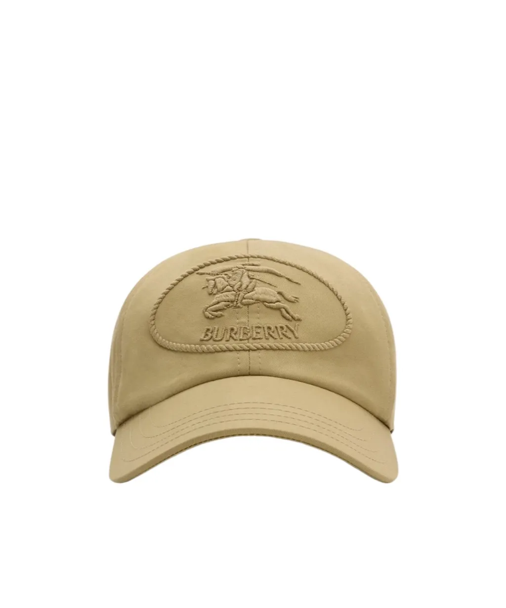 Burberry Knight Stamp Gabardine Baseball Cap