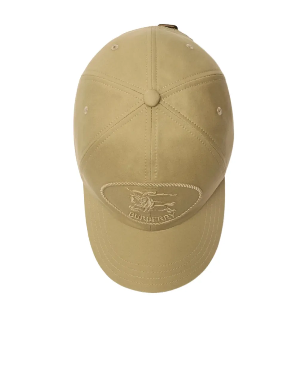 Burberry Knight Stamp Gabardine Baseball Cap