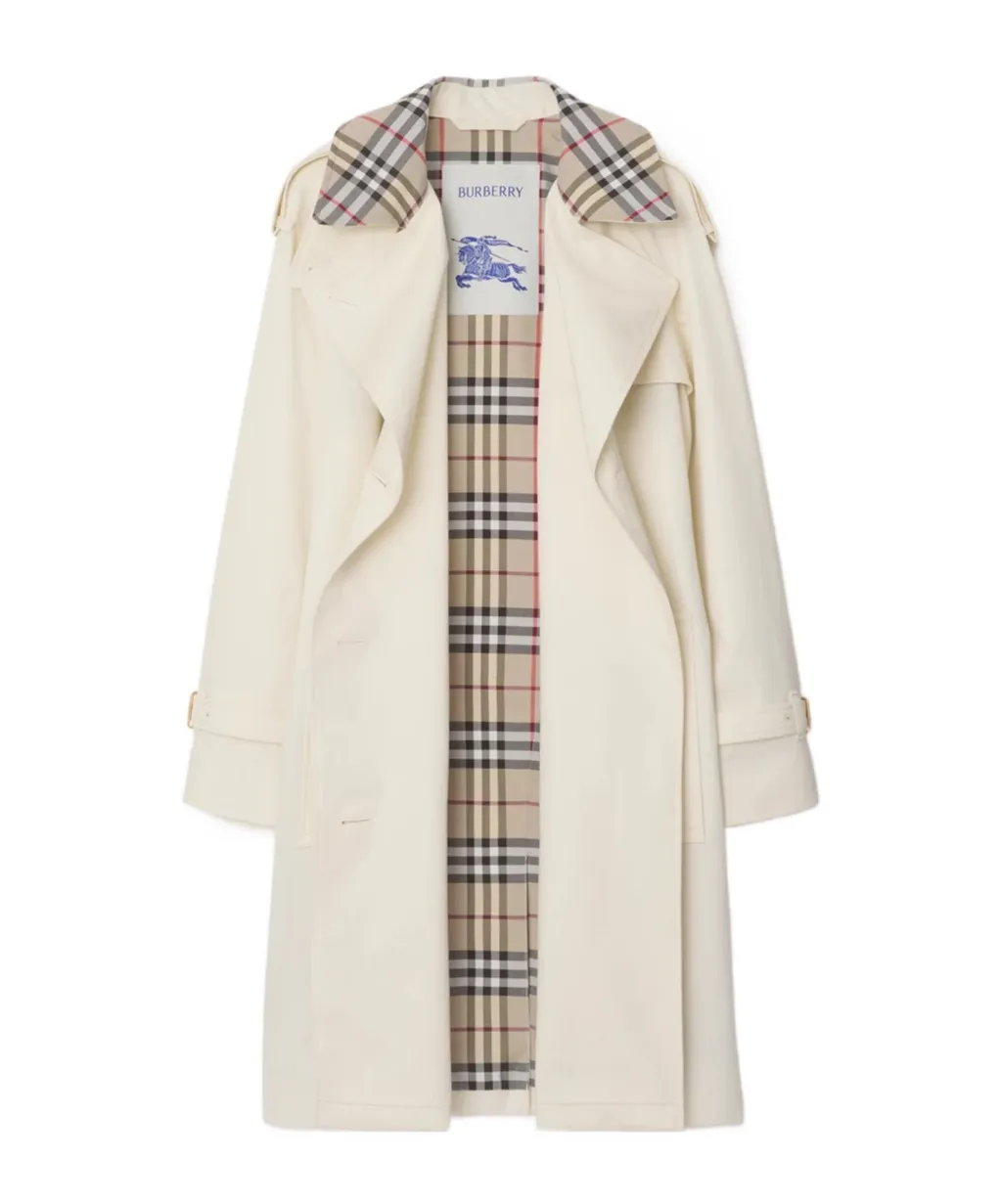 Mid-Length Check Collar Castleford Trench Coat