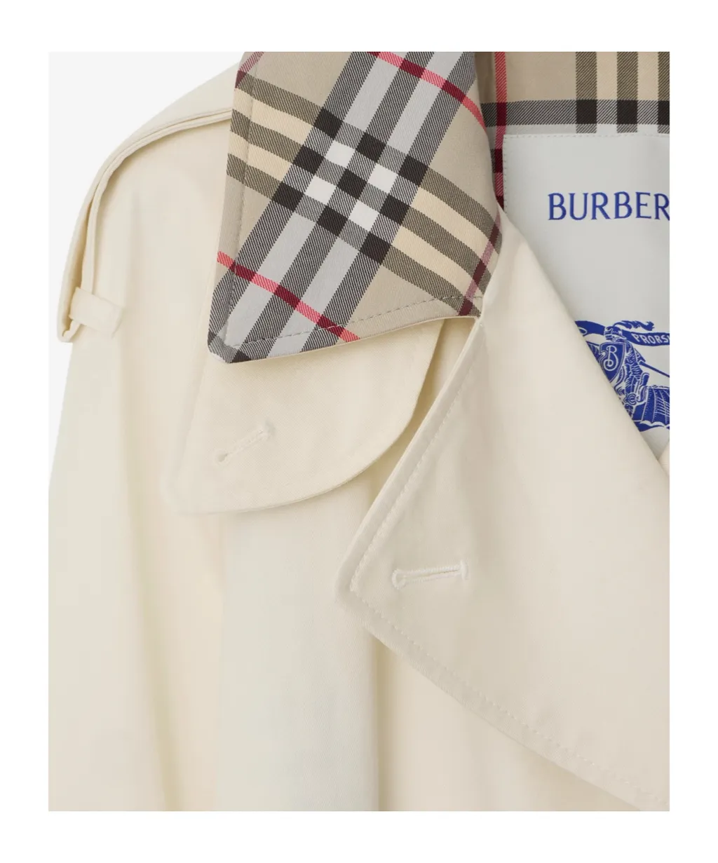 Mid-Length Check Collar Castleford Trench Coat