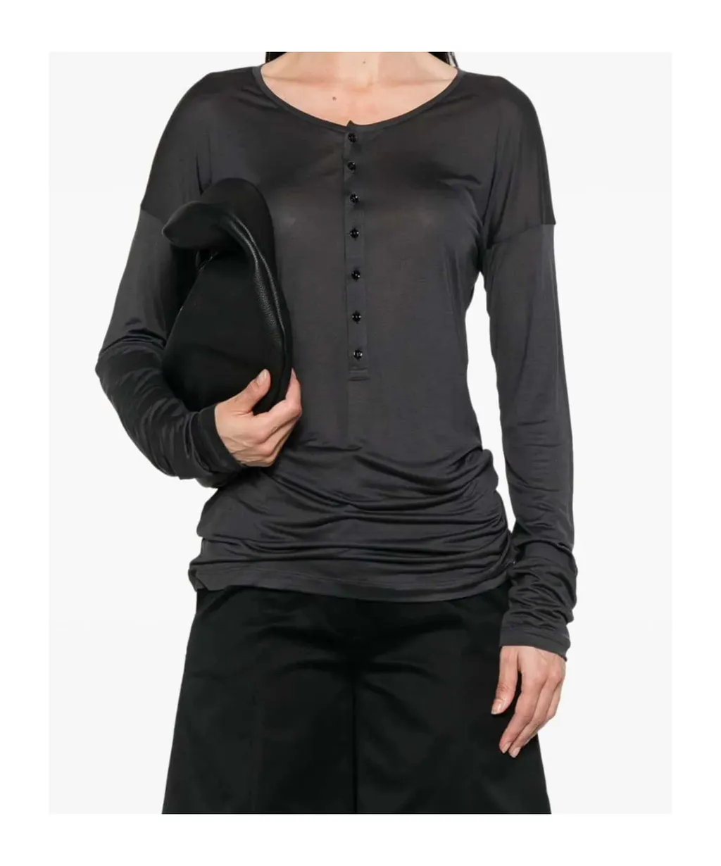 Lemaire Round Neck Straight Hem T-Shirt