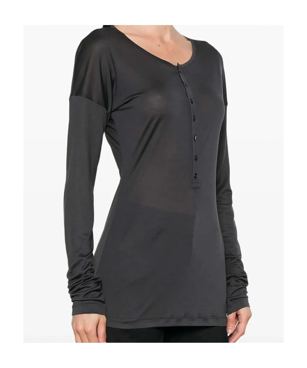 Lemaire Round Neck Straight Hem T-Shirt