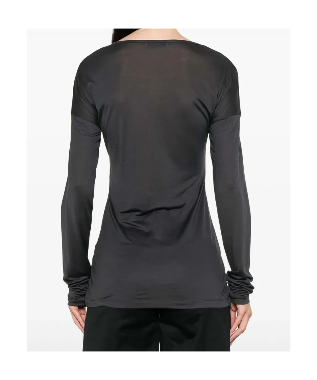 Lemaire Round Neck Straight Hem T-Shirt