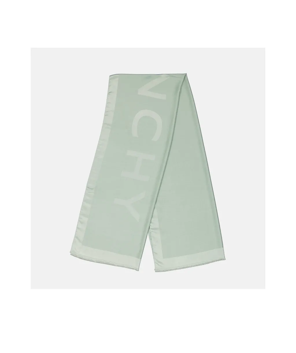 Givenchy Logo Embroidered Scarf