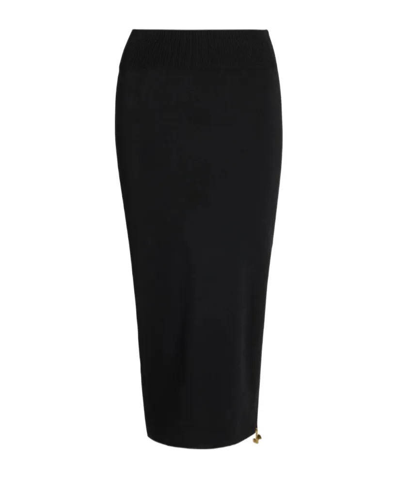 Patou Ribbed Waistband Knit Skirt