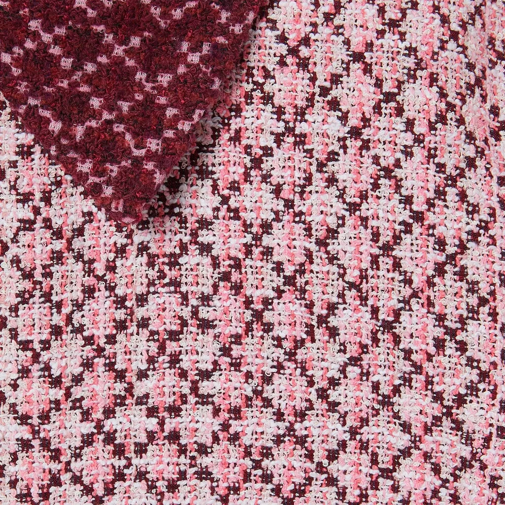 Gucci Diamante Tweed Short-Sleeve Dress