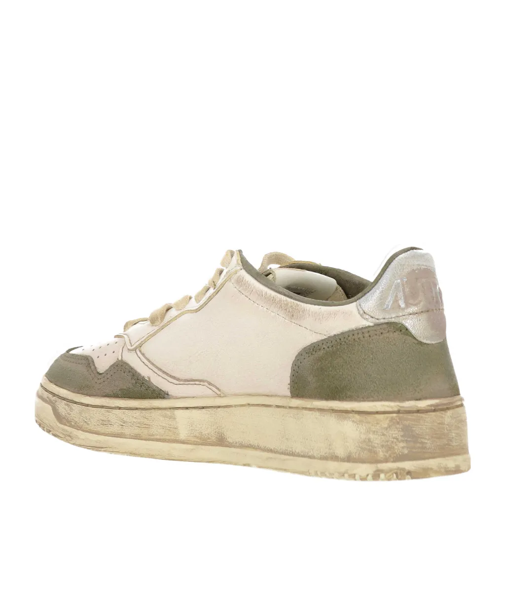 Suede Leather Lace-Up Sneakers