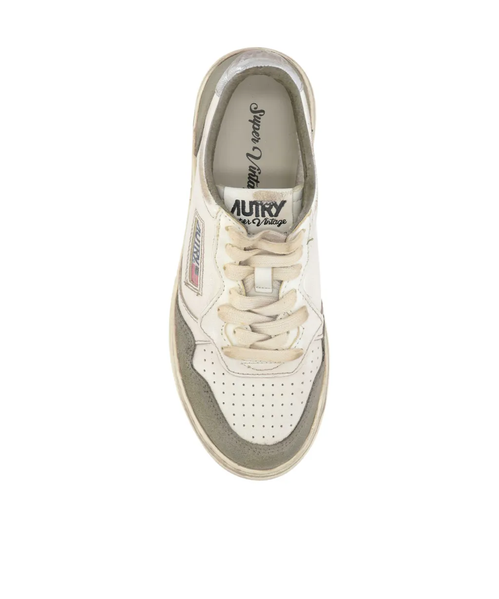 Suede Leather Lace-Up Sneakers