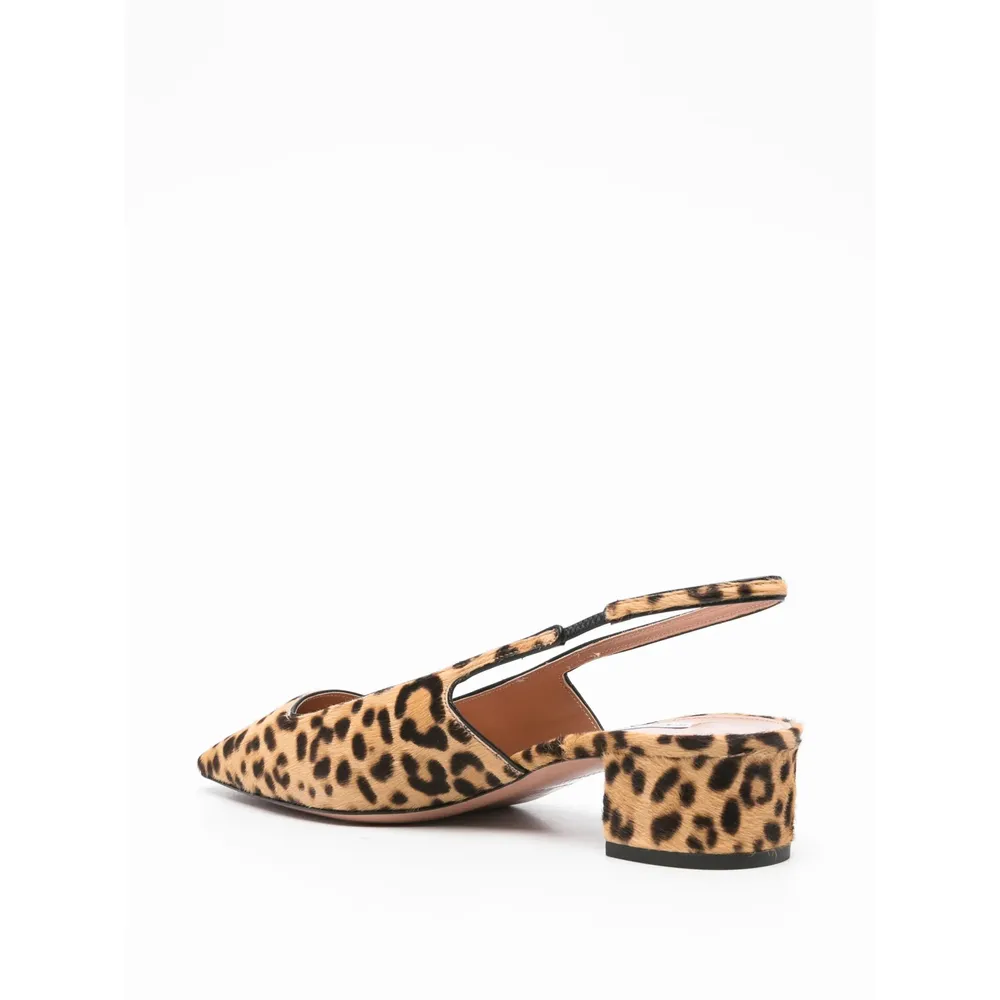 Aquazzura Ginza Leopard Printed Pumps