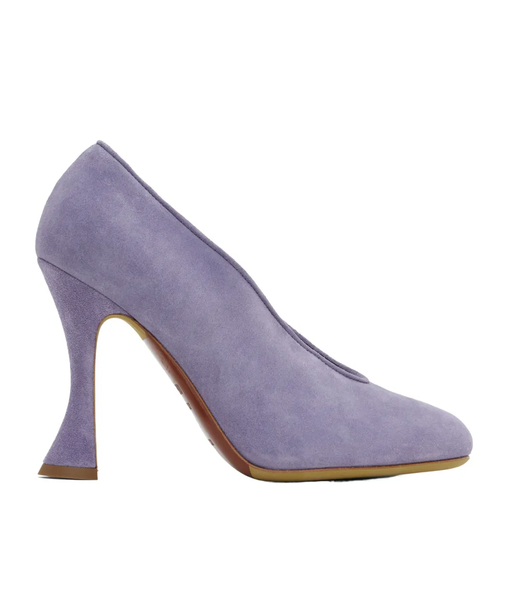 Duck Suede High Heels