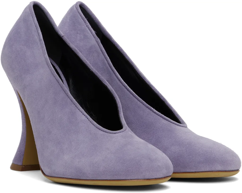 Duck Suede High Heels