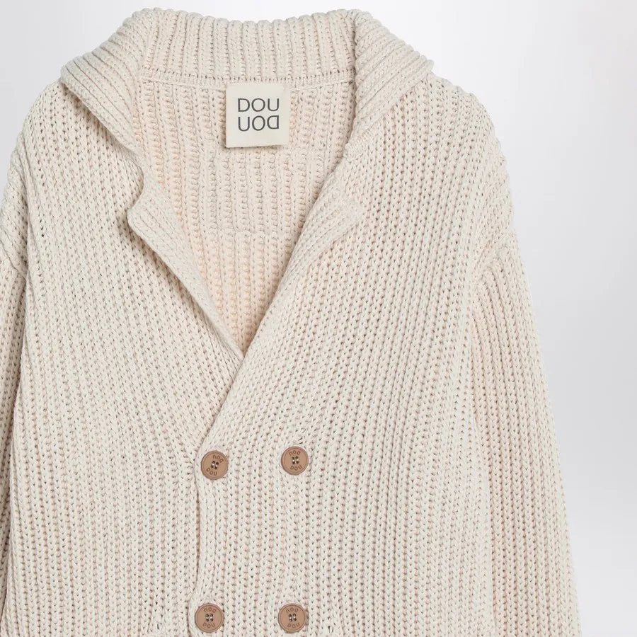 Douuod Kids Double-Breasted Knitted Cardigan