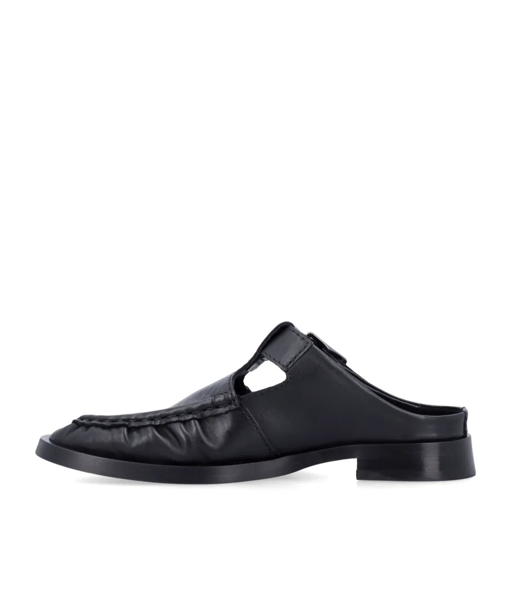 Miista Gianna Buckled Moccasin Mules