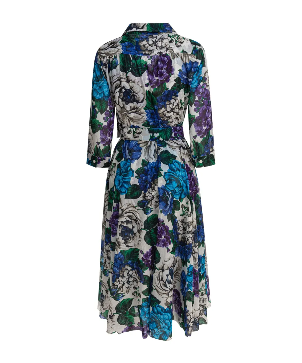 Samantha Sung Aster Floral Shirt Dress