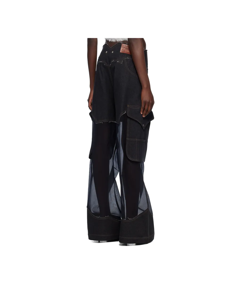 Transparent Cargo Jeans