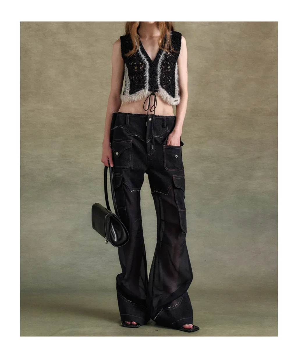 Transparent Cargo Jeans