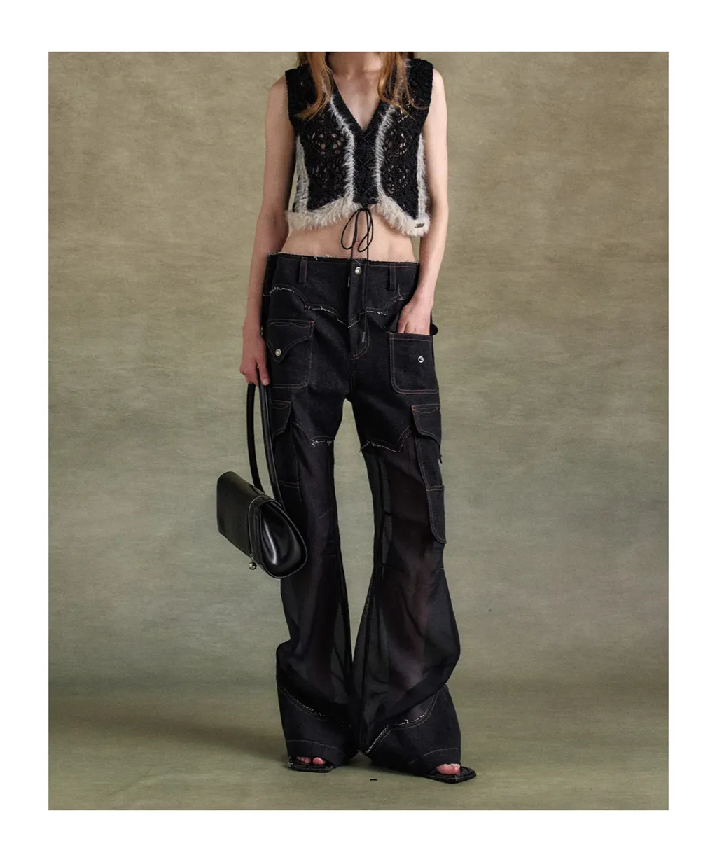 Transparent Cargo Jeans