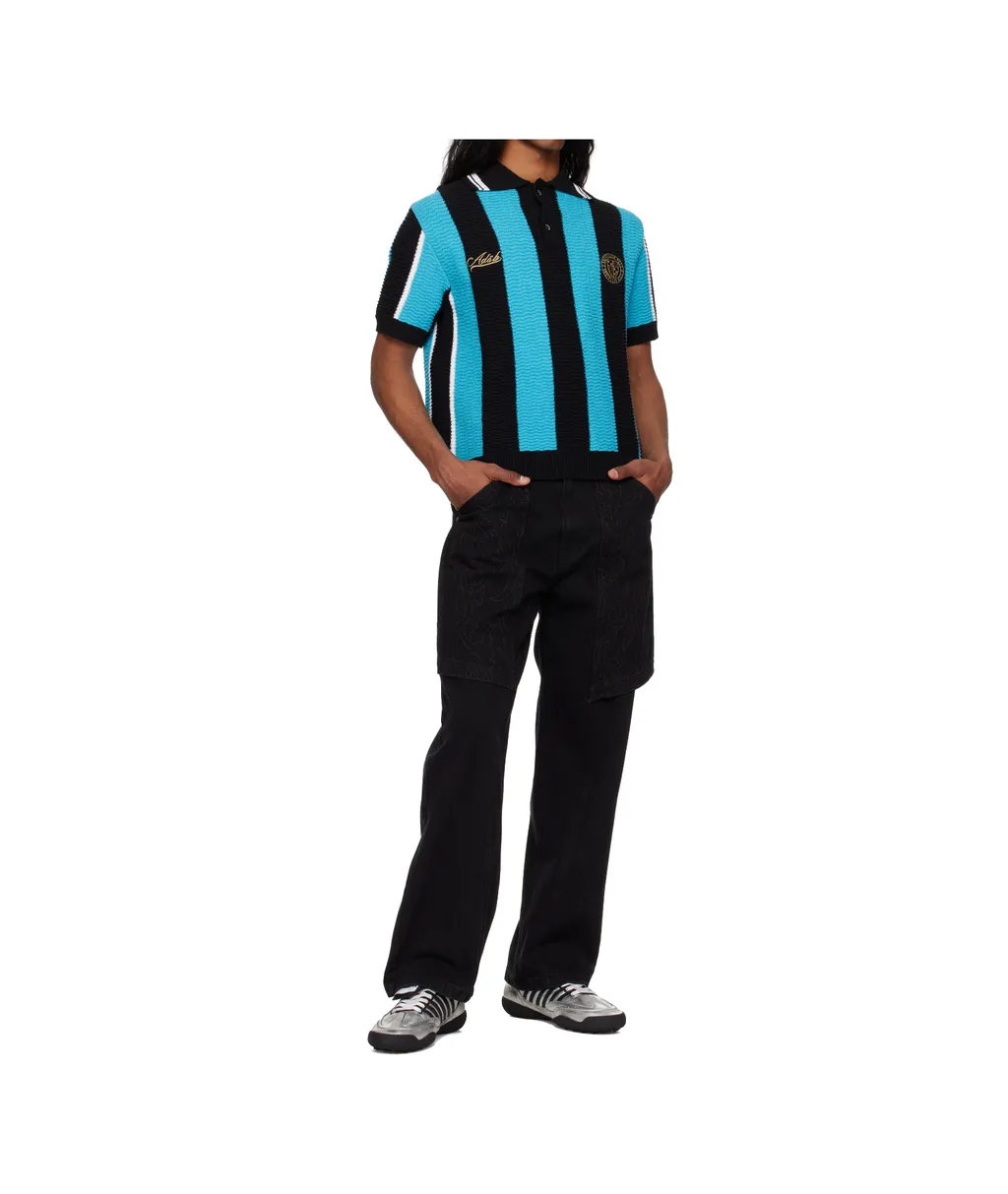 Stripe Soccer Polo Shirt