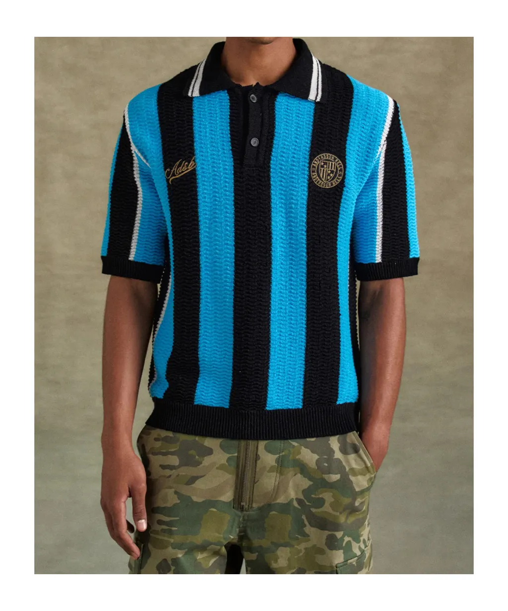 Stripe Soccer Polo Shirt