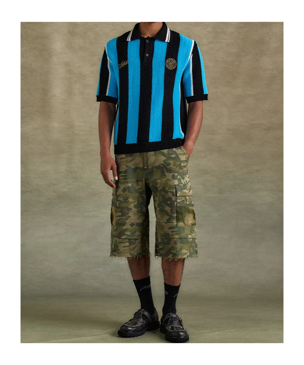 Stripe Soccer Polo Shirt