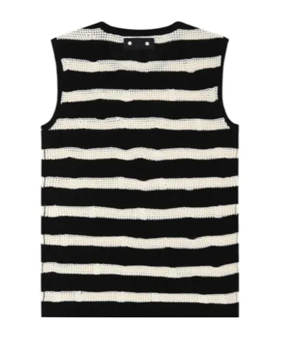 Striped Net Vest