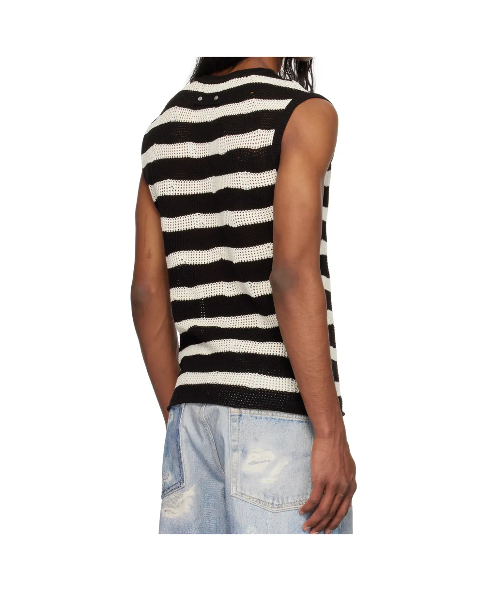 Striped Net Vest