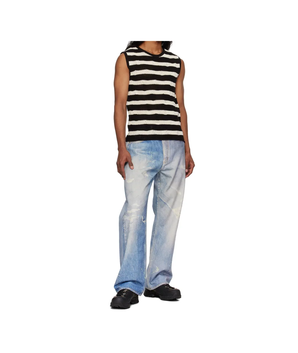 Striped Net Vest