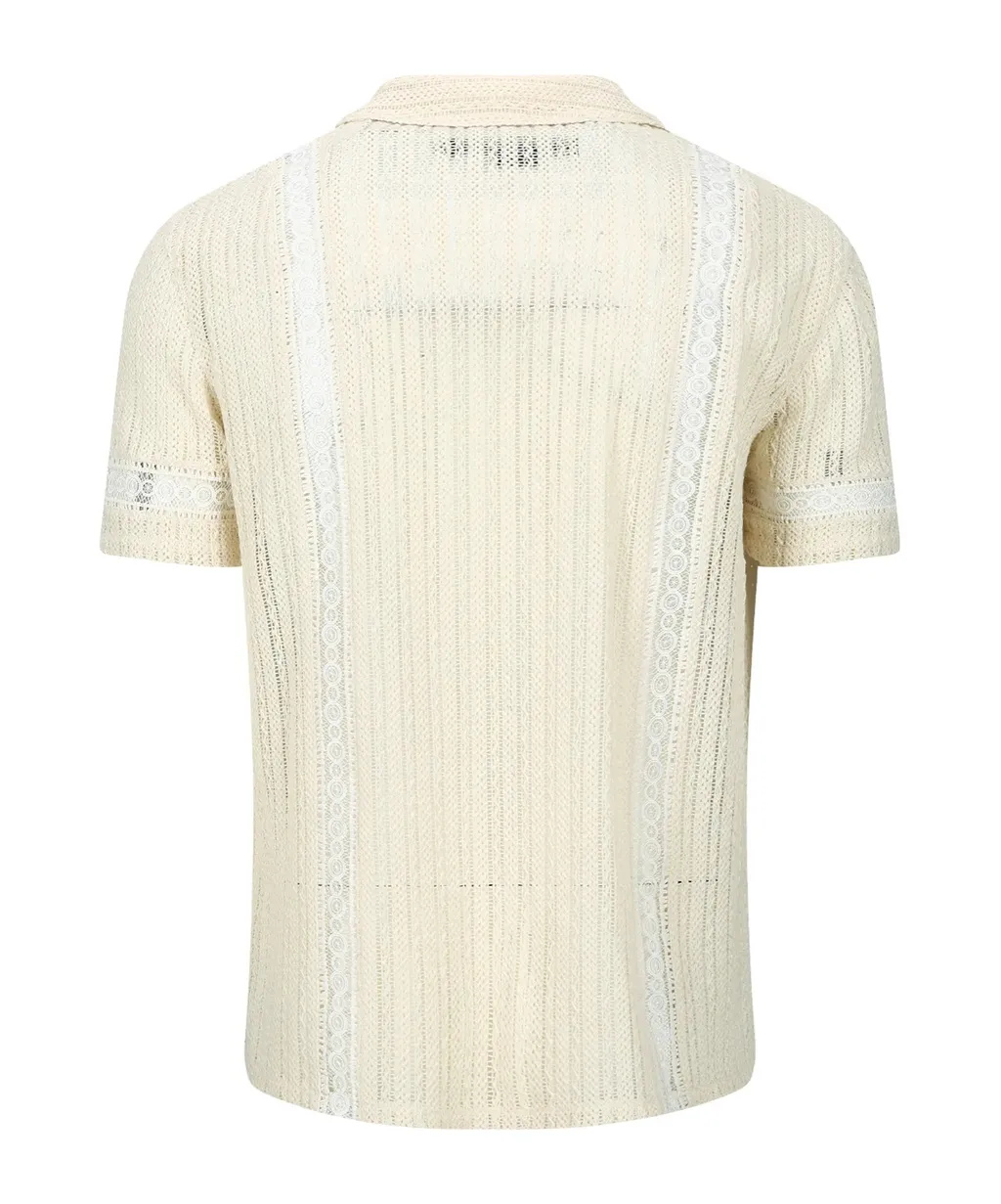 Openwork Knit Shirt