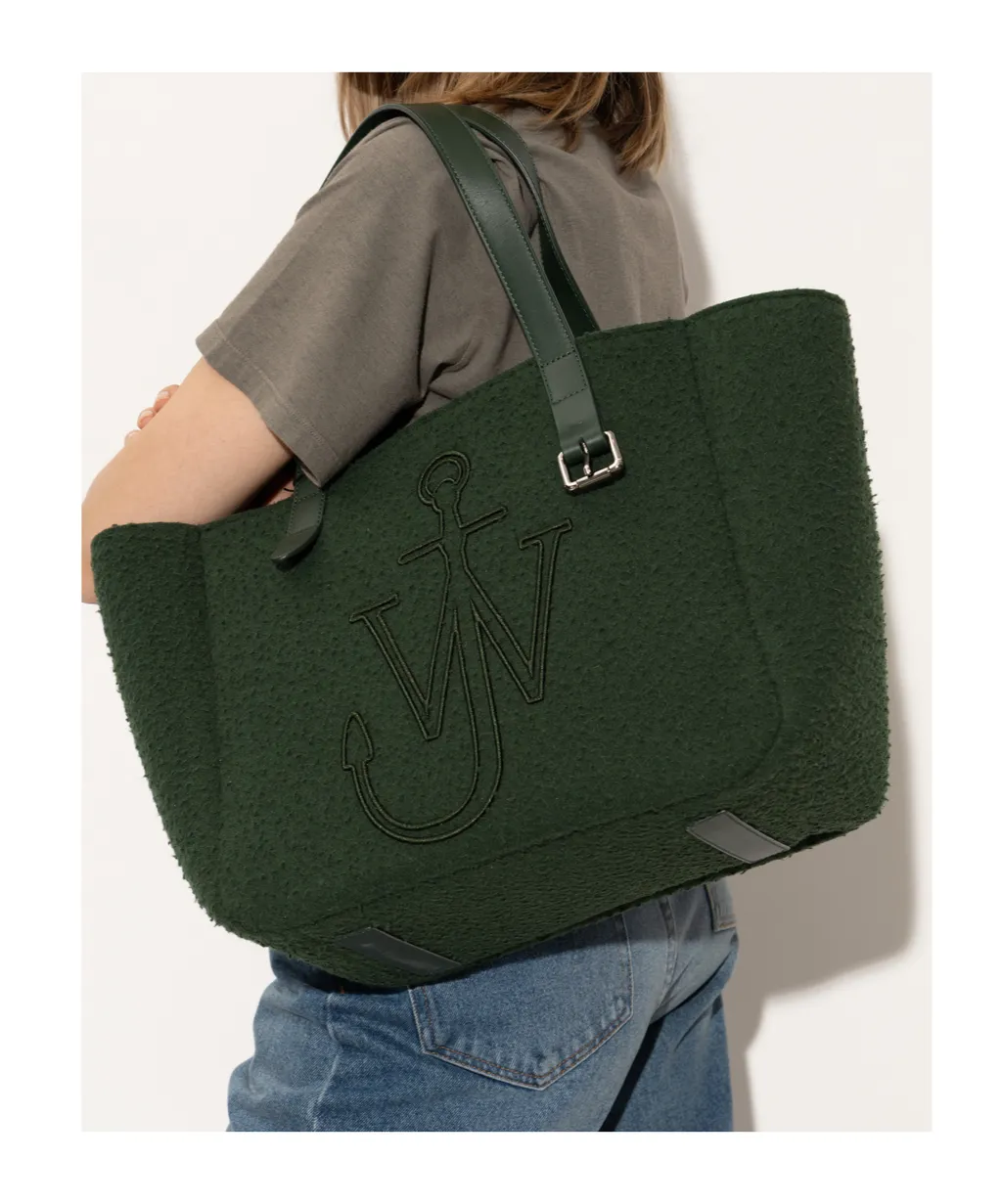 Embossed-Logo Tote Bag