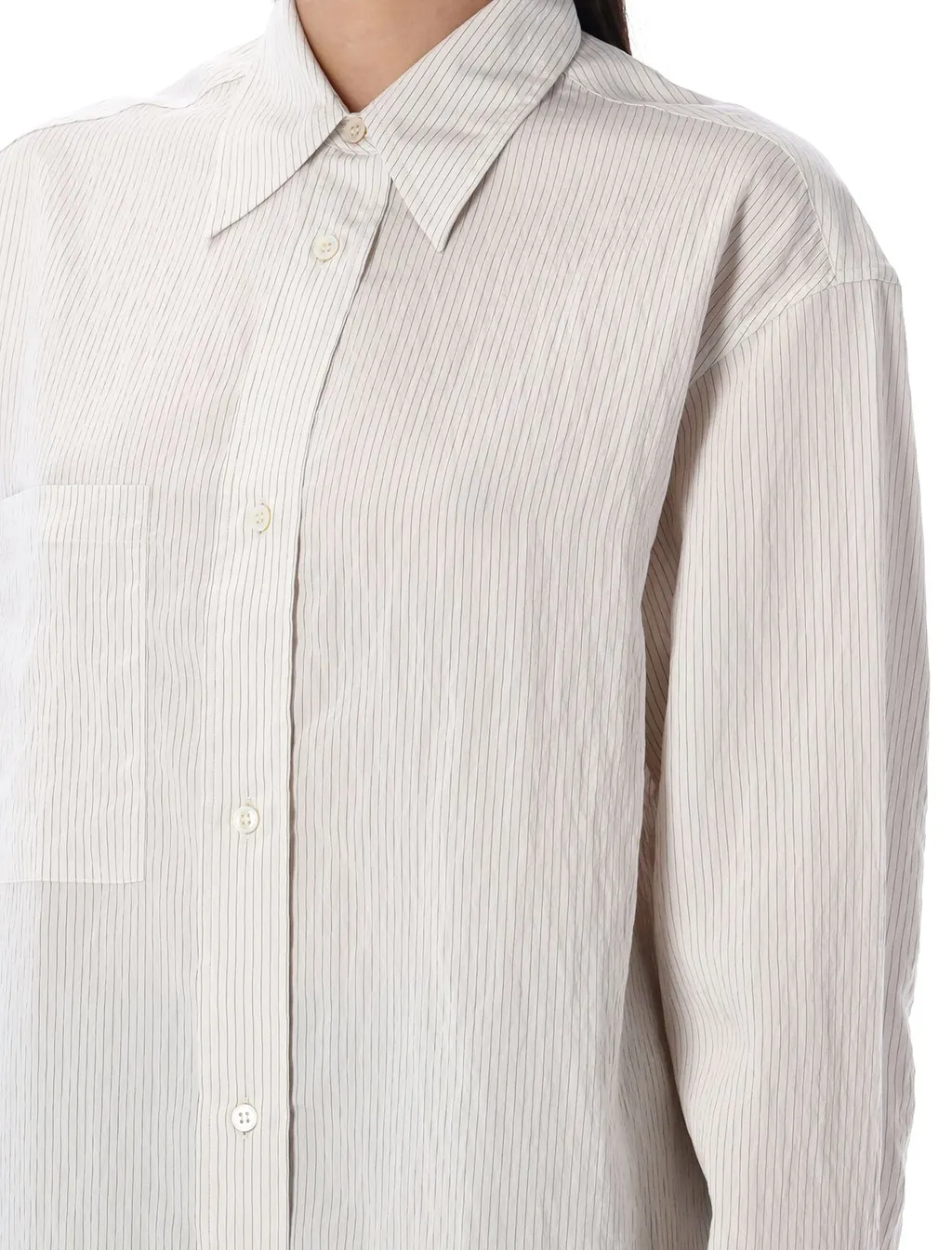Studio Nicholson Leto Striped Long-Sleeved Shirt