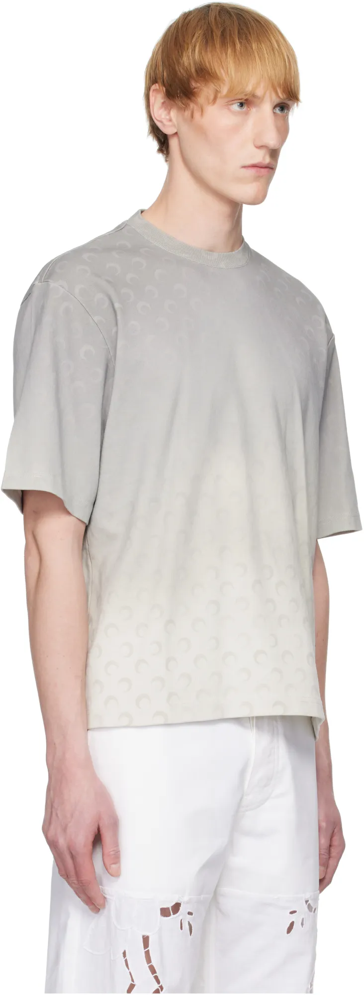Marine Serre Moon Faded Crewneck T-Shirt