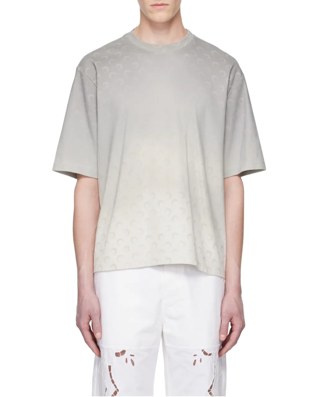 Marine Serre Moon Faded Crewneck T-Shirt