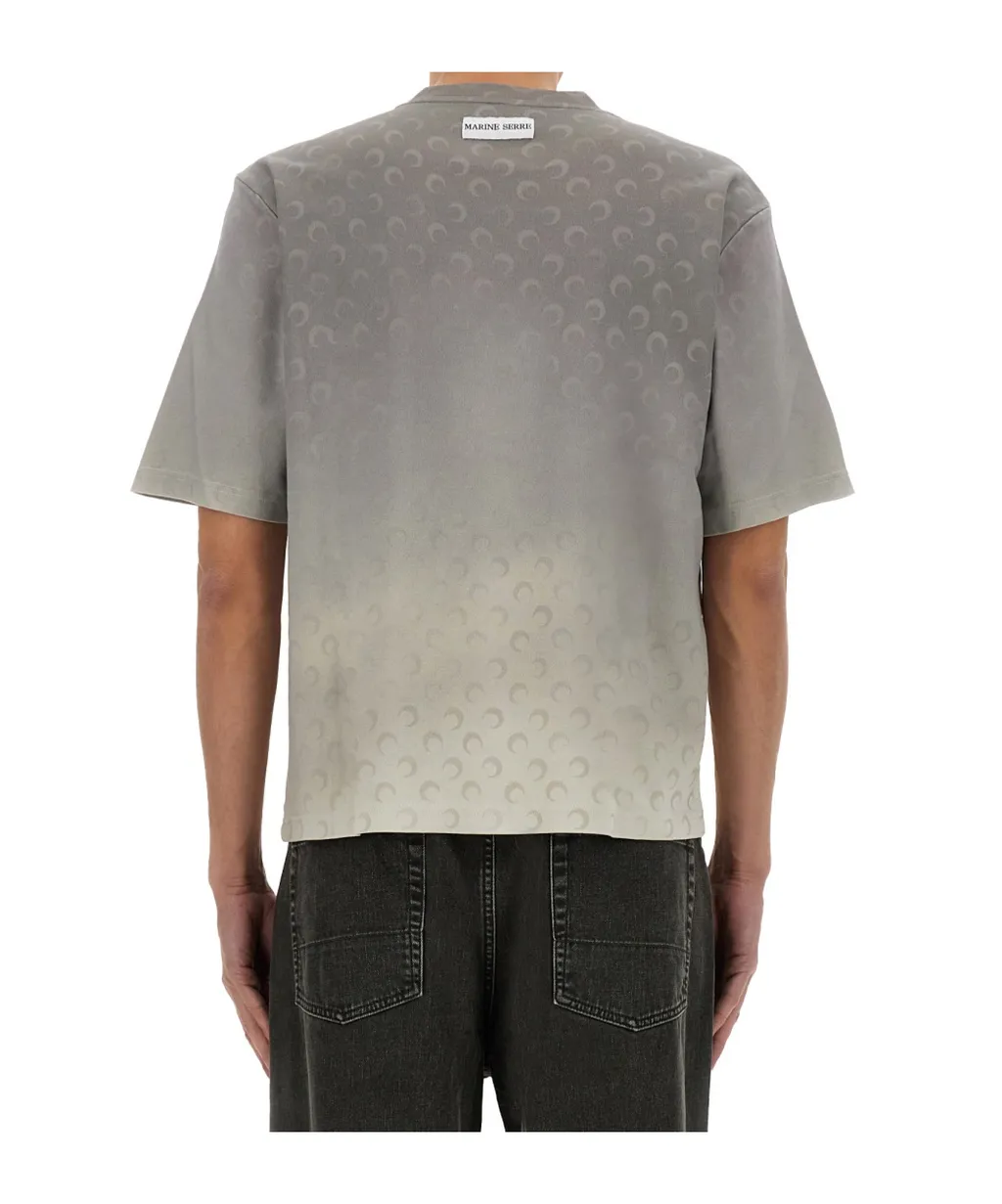 Marine Serre Moon Faded Crewneck T-Shirt