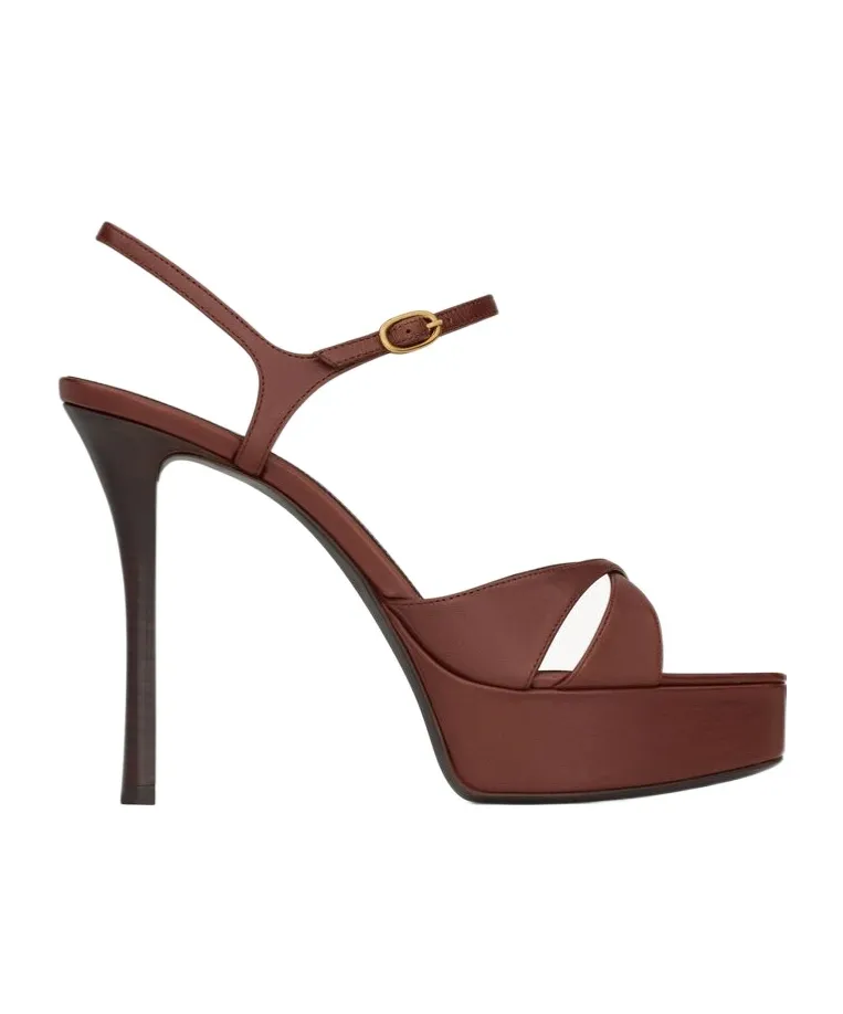 Debbie Platform Sandals In Smooth Leather