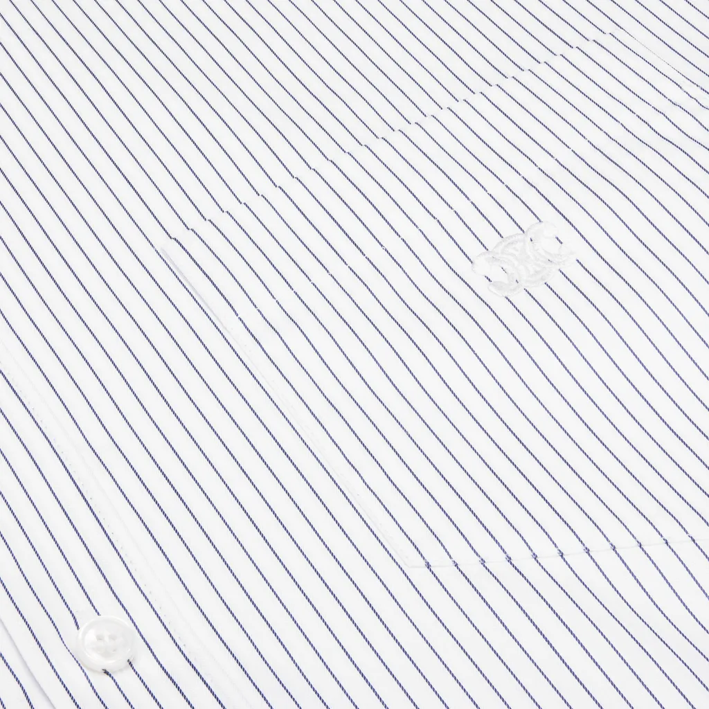 Cropped Shirt In Striped Poplin