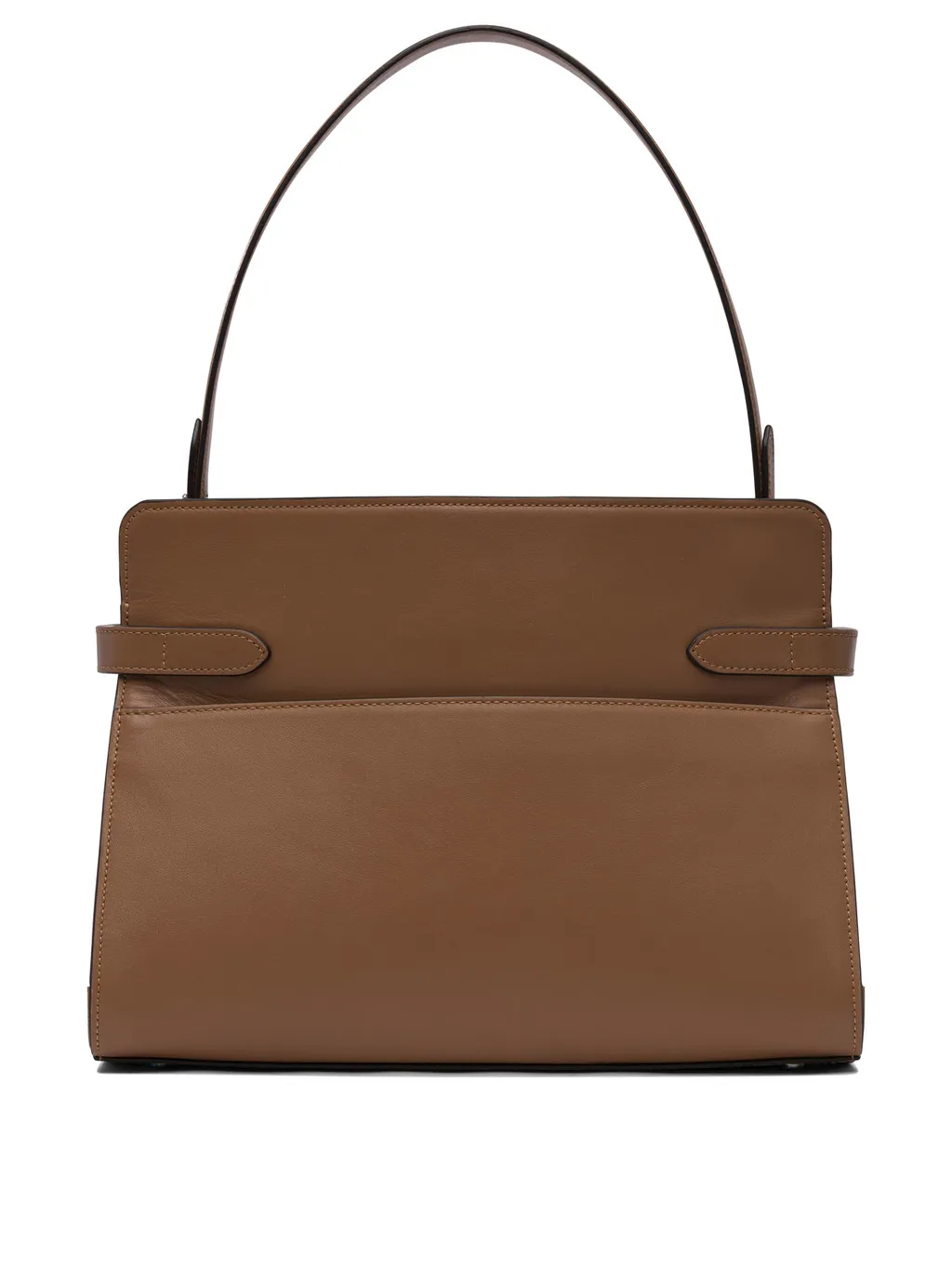 Leather Buckle Tote Bag