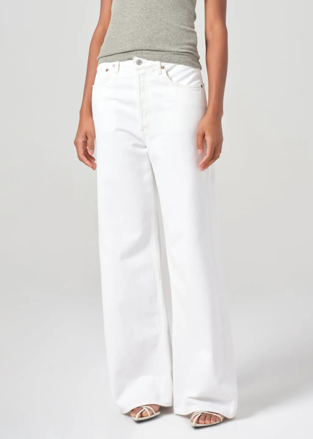 Dame High-Rise Wide-Leg Denim Trousers