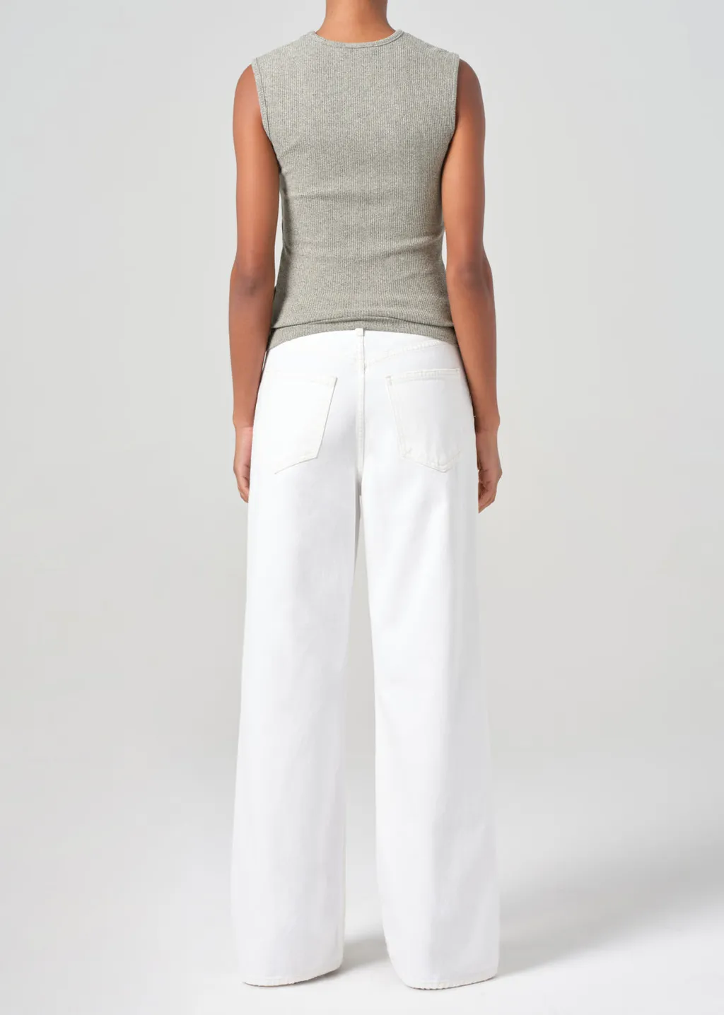 Dame High-Rise Wide-Leg Denim Trousers