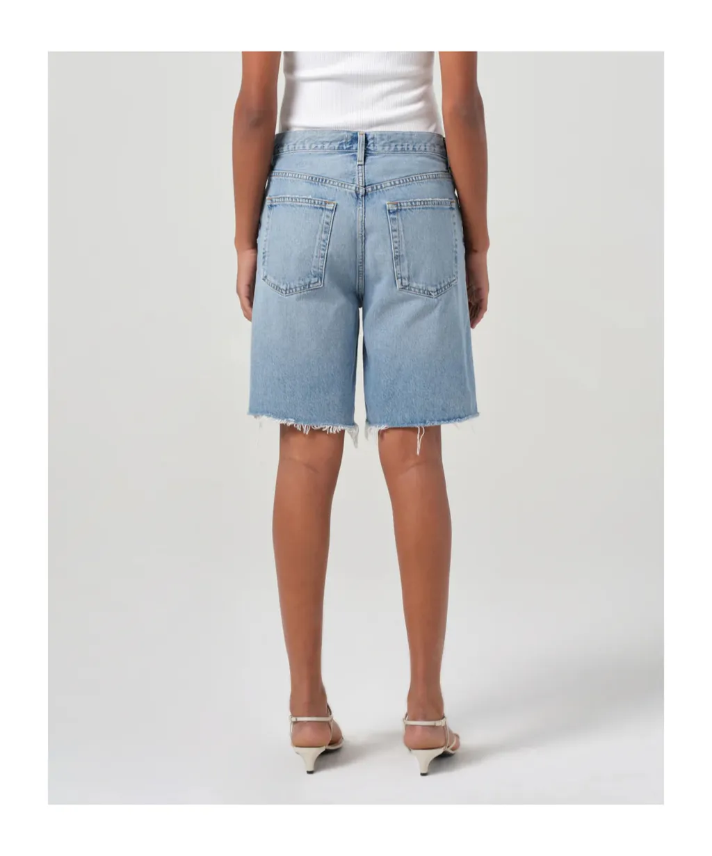 Agolde 90's Frayed Edge Denim Shorts