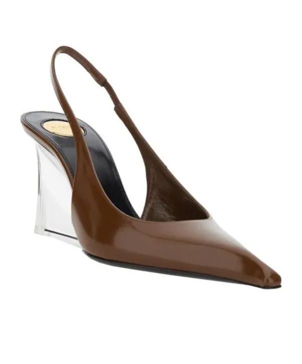 Saint Laurent Miller Pointed Toe Slingback Pumps