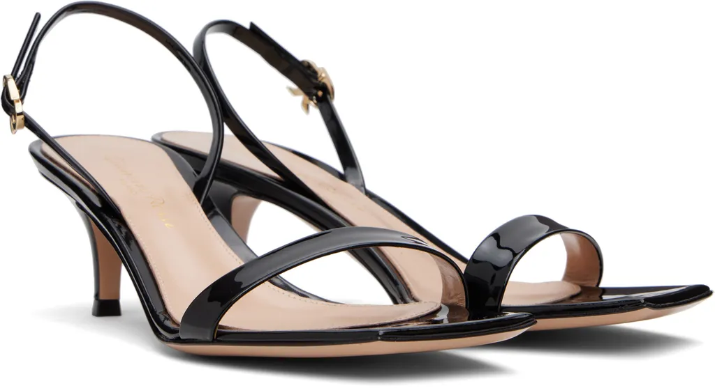 Ribbon Kitten High Heel Sandals