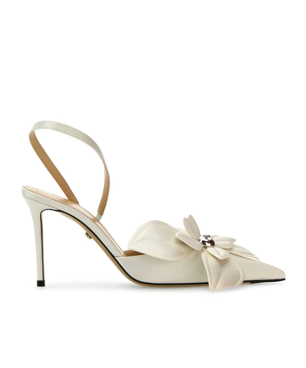 Mach & Mach Pointed Toe Slingback Pumps