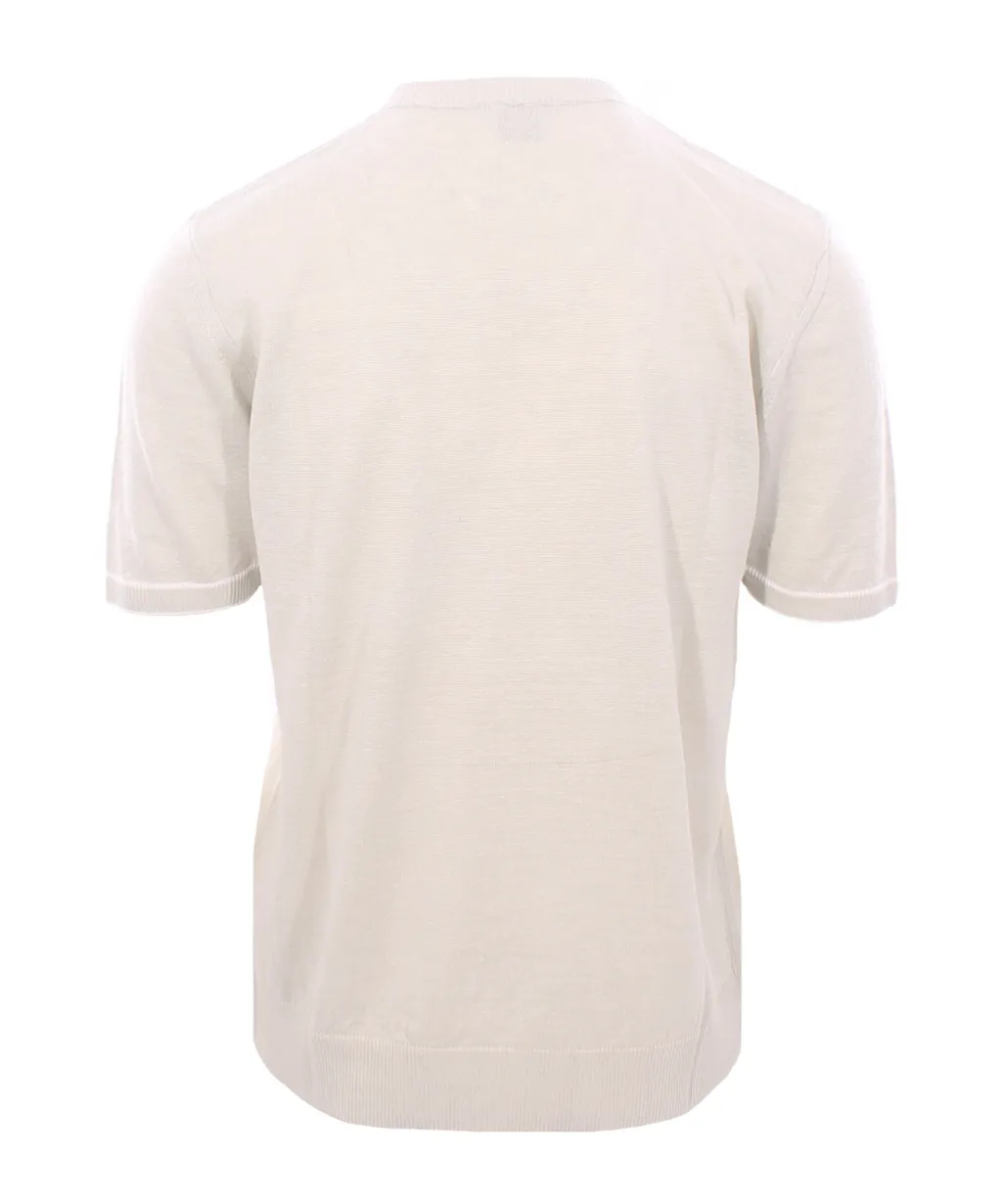 Short-Sleeved Knitted T-Shirt
